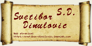 Svetibor Dinulović vizit kartica